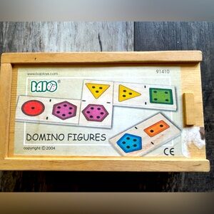 Hard to find, vintage Bajo wooden Dominoes set